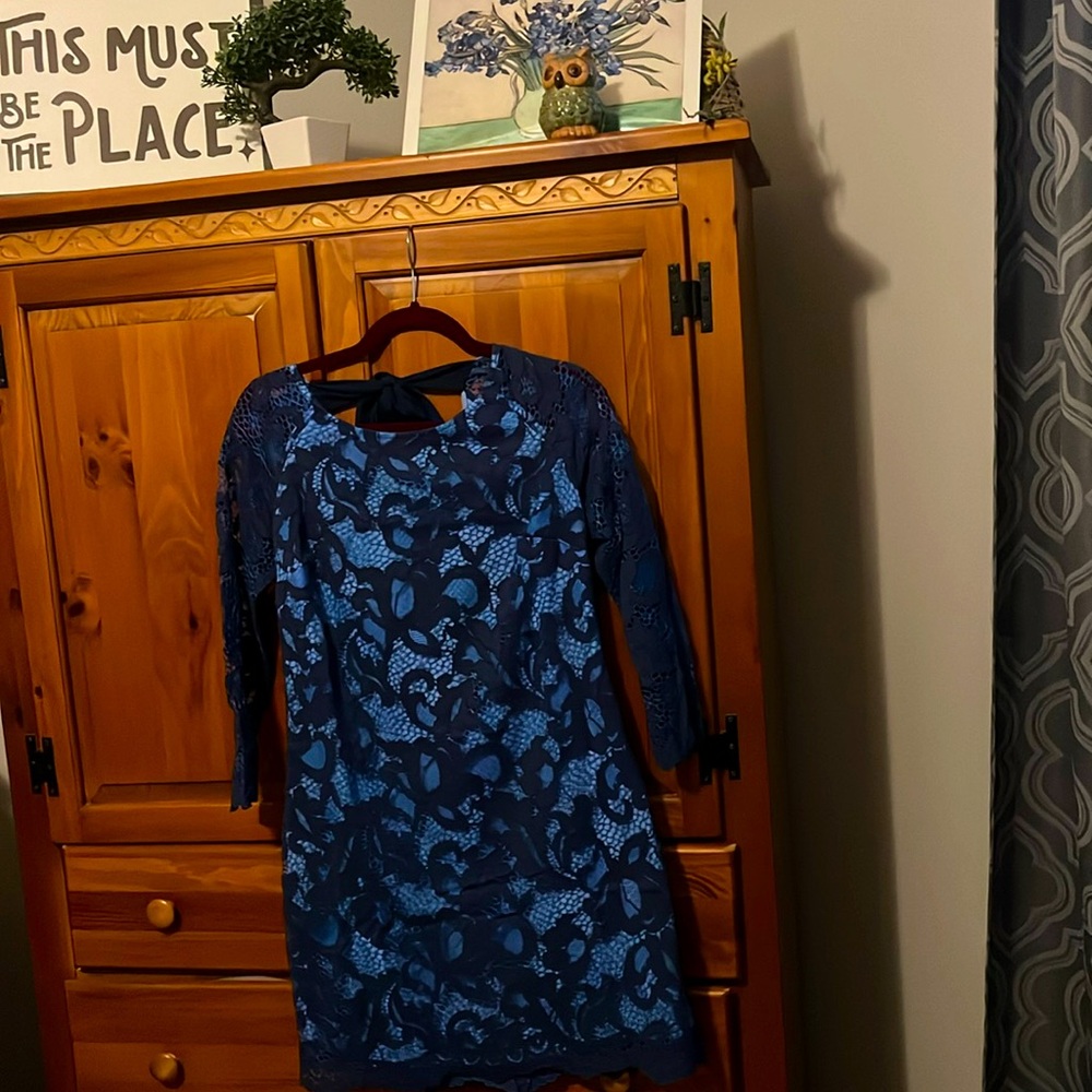 Beautiful blue, Lace Lilly Pulitzer dress.